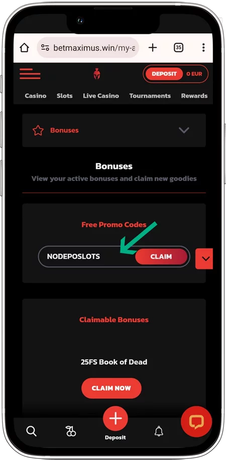 BetMaximus - No deposit Bonus - How to apply - 3